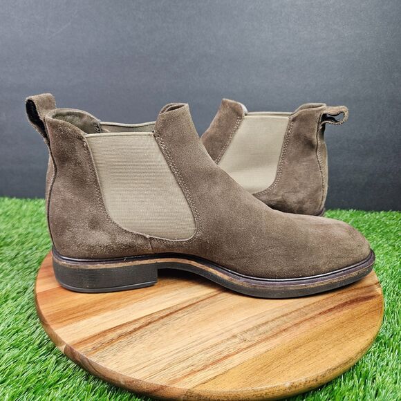 ECCO Men\'s Vitrus Il Chelsea Boot Size 9 Dark Clay Suede Leather Ankle Slip On main image 6